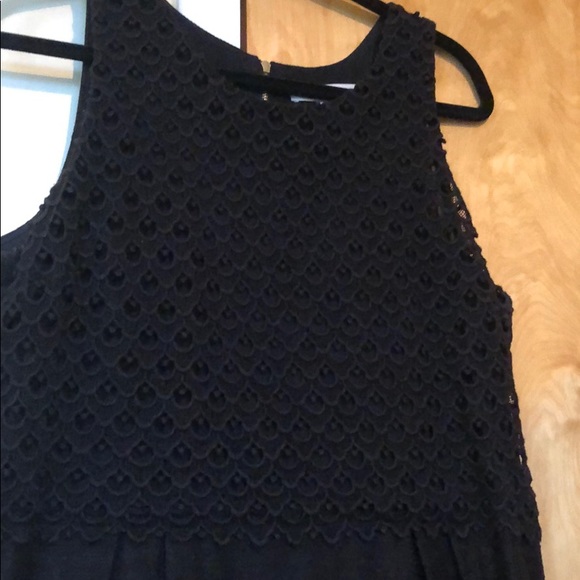 Black Linen detailed LOFT dress - Picture 2 of 4
